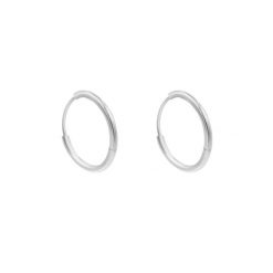 Kolczyki koła 1,4 cm, posrebrzane. Szare kolczyki Lilou, posrebrzane. Za 99.00 zł.