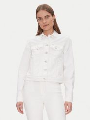 Tommy Jeans Kurtka jeansowa Classic Trucker Jacket Bi8194 DW0DW20121 Biały Regular Fit. Białe kurtki Tommy Jeans, m, bez wzorów, z bawełny, bez kaptura. Za 249.99 zł.