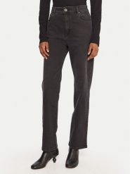 Weekend Max Mara Jeansy Cinese 2525186012 Czarny Straight Fit. Czarne jeansy Weekend Max Mara, bez wzorów. Za 829.99 zł.