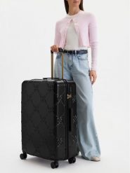 Nine West Walizka duża CEO-NW-L-005-09 BLACK Czarny. Czarne walizki Nine West, bez wzorów, duże. Za 399.99 zł.