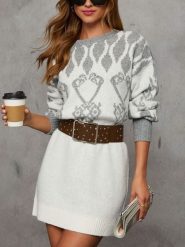 LA Angels Sukienka dzianinowa w kolorze białym rozmiar: M. Białe sukienki LA Angels, na co dzień, m, bez wzorów, z dzianiny, bez kołnierzyka, bez ramiączek, mini, proste. Za 208.99 zł.