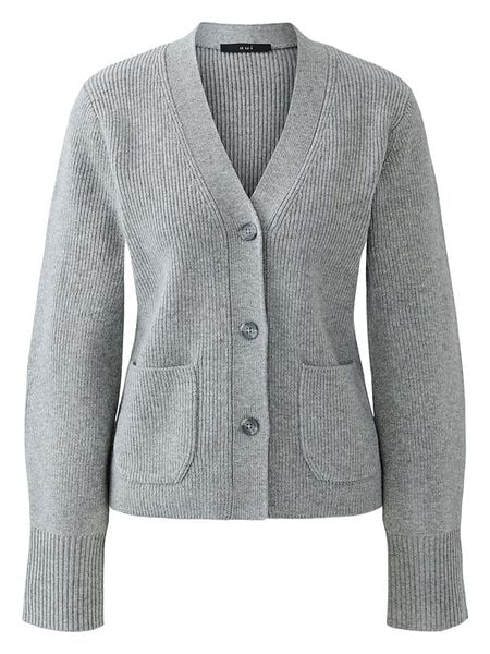 Oui Kardigan w kolorze szarym rozmiar: 40. Szare kardigany Oui, bez wzorów. Za 190.97 zł.