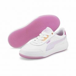 Obuwie Sportowe Damskie Puma Tori Candy Biały. Białe obuwie sportowe Puma, z materiału, bez zapięcia, trekkingowe. Za 251.00 zł.