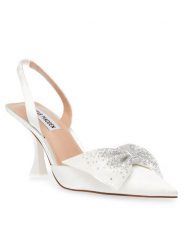 Steve Madden Sandały Niteowl-P Sandal SM11002923-04003-985 Écru. Sandały Steve Madden, bez wzorów, z materiału, bez obcasa, na słupku, bez zapięcia. Za 599.99 zł.