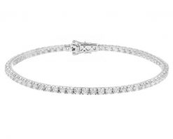 Bransoletka z białego złota z brylantami - 17 cm - 1,90 ct - próba 750. Białe bransoletki Apart, z brylantem, złote. Za 26,990.00 zł.