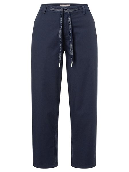 Timezone Spodnie "Marla" w kolorze granatowym rozmiar: W31. Niebieskie spodnie materiałowe Timezone, na co dzień, bez wzorów, z materiału. Za 96.60 zł.