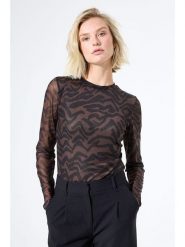 Garcia Koszulka w kolorze brązowym rozmiar: XXL. Brązowe bluzki Garcia, s, bez wzorów, z materiału, bez kołnierzyka, bez ramiączek. Za 104.99 zł.