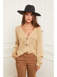 L'armoire de Suzette Kardigan w kolorze beżowym rozmiar: 34/36. Brązowe kardigany L'armoire de Suzette, l, bez wzorów. Za 86.99 zł.