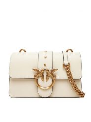 PINKO Torebka Love One Mini ST.CL Al 25-26 PLTT 105856 A0F1 Biały. Białe listonoszki Pinko, bez wzorów, ze skóry, bez dodatków. Za 1,199.00 zł.