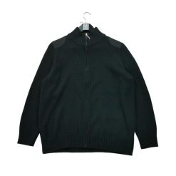 Second life - Damski sweter na zamek błyskawiczny w kolorze czarnym - Jak nowy. Czarne golfy RALPH LAUREN, bez wzorów, bez ramiączek. Za 76.64 zł.