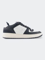 Kangaroos Skórzane sneakersy "Game Lo" w kolorze biało-czarnym rozmiar: 44. Białe trampki KangaROOS, bez wzorów, z materiału, bez zapięcia. Za 217.99 zł.