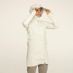 Undyed Parka Rain Jacket Women. Białe parki AGU, xs, z materiału, z kapturem. Za 628.00 zł.