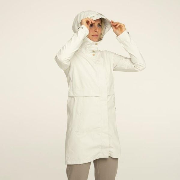 Undyed Parka Rain Jacket Women. Białe parki AGU, l, z materiału, z kapturem. Za 441.65 zł.
