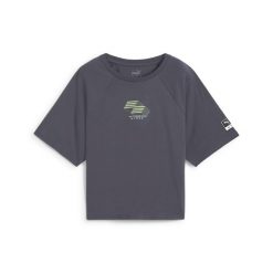 Damska koszulka PUMA x HYROX Motion Cat PUMA Galactic Gray. Szare bluzki Puma, xl, bez wzorów, sportowe, bez kołnierzyka, bez ramiączek. Za 169.00 zł.