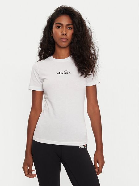 Ellesse T-Shirt Beckana SGP16458 Biały Regular Fit. Białe t-shirty Ellesse, bez wzorów, z bawełny, bez kołnierzyka, bez ramiączek. Za 59.99 zł.