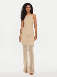 Guess Sukienka codzienna Sophie W4GK24 Z3E60 Beżowy Slim Fit. Brązowe sukienki Guess, na co dzień, s, z aplikacjami, z bawełny, bez kołnierzyka, bez ramiączek, proste. Za 429.99 zł.