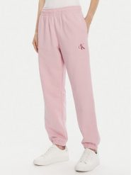 Calvin Klein Jeans Spodnie dresowe Moologo LV047B235G Różowy Regular Fit. Czerwone spodnie dresowe Calvin Klein Jeans, xxl, bez wzorów, z bawełny. Za 389.99 zł.