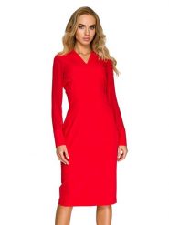 Stylove Sukienka w kolorze czerwonym rozmiar: M. Czerwone sukienki Stylove, m, bez wzorów, bez kołnierzyka, bez ramiączek, midi. Za 217.45 zł.