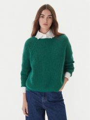 Weekend Max Mara Sweter Xeno 2525366102 Zielony Relaxed Fit. Zielone swetry Weekend Max Mara, s, bez wzorów, z syntetyku, bez ramiączek. Za 1,039.00 zł.