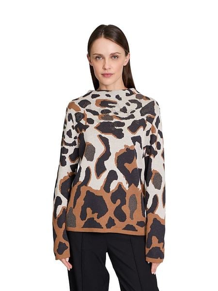 Betty Barclay Sweter w kolorze beżowo-brązowo-szarym rozmiar: 46. Brązowe swetry Betty Barclay, bez wzorów, z bawełny, bez ramiączek. Za 131.43 zł.