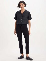 Levi's Dżinsy "712" - Slim fit - w kolorze czarnym rozmiar: W32/L32. Czarne jeansy Levi's®, l, z aplikacjami. Za 198.10 zł.
