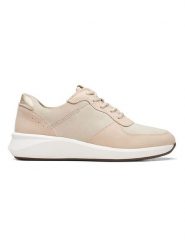 Clarks Skórzane sneakersy "Comb Un Rio" w kolorze beżowym rozmiar: 39,5. Brązowe trampki Clarks, bez wzorów, z nubiku, bez zapięcia. Za 245.96 zł.
