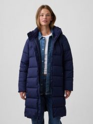 GAP Płaszcz zimowy w kolorze granatowym rozmiar: XL. Niebieskie płaszcze GAP, na zimę, xl, bez wzorów, z puchu, bez kaptura. Za 259.95 zł.