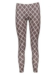 Juvia Legginsy w kolorze biało-ciemnobrązowym rozmiar: L. Brązowe legginsy Juvia, l, bez wzorów. Za 109.95 zł.
