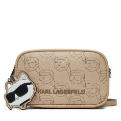 Torebka KARL LAGERFELD. Brązowe listonoszki KARL LAGERFELD, bez wzorów, bez dodatków. Za 519.99 zł.