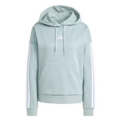 Bluza damska z kapturem adidas Essentials 3-Stripes Fleece. Białe bluzy Adidas, xs, bez wzorów, z dresówki, z kapturem. Za 257.50 zł.