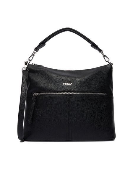 MEXX Torebka CEO-MEXX-L-010-09 Czarny. Czarne torebki klasyczne Mexx, bez wzorów, z materiału, bez dodatków. Za 199.99 zł.