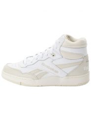 Reebok Skórzane sneakersy "BB 4000 II MID" w kolorze biało-beżowym rozmiar: 39. Białe trampki Reebok, bez wzorów, za kostkę, bez zapięcia. Za 356.61 zł.
