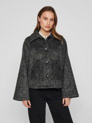 Vila Kurtka przejściowa w kolorze antracytowym rozmiar: 34. Czarne kurtki Vila, bez wzorów, bez kaptura. Za 130.99 zł.