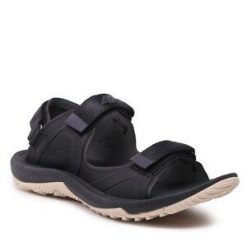 Sandały 4F. Czarne sandały 4f, bez wzorów, bez obcasa, na płaskiej podeszwie, bez zapięcia. Za 129.99 zł.