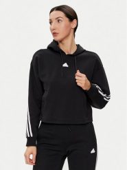 Adidas Bluza Future Icons 3-Stripes IP1533 Czarny Loose Fit. Czarne bluzy Adidas, s, bez wzorów, z bawełny, bez kaptura. Za 179.99 zł.
