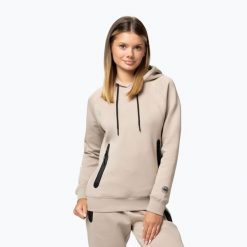 Bluza damska Pitbull Explory Hooded. Brązowe bluzy PITBULL, m, bez wzorów, z bawełny, bez kaptura. Za 159.99 zł.