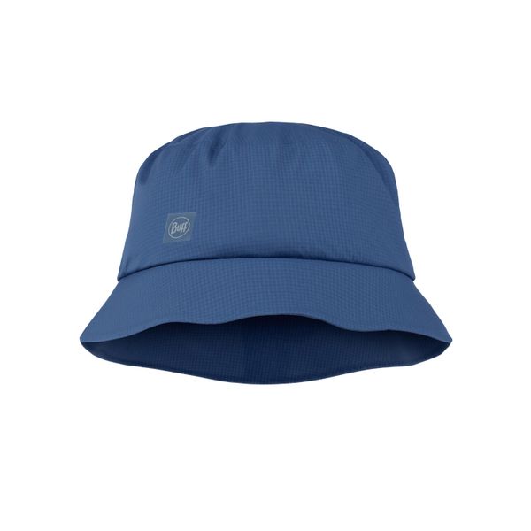 Kapelusz BUFF RAIN BUCKET HAT SOLID DARK DENIM. Niebieskie kapelusze Buff, bez wzorów, z denimu. Za 219.90 zł.