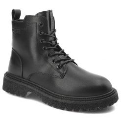 Czarne Botki Big Star Ocieplane Buty Damskie. Czarne botki Big Star, bez wzorów, ze skóry ekologicznej, bez obcasa, bez zapięcia. Za 149.00 zł.