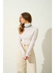 AUTHENTIC CASHMERE Kaszmirowy golf "Suzie" w kolorze kremowym rozmiar: S. Brązowe golfy AUTHENTIC CASHMERE, s, bez wzorów, z kaszmiru, bez ramiączek. Za 345.02 zł.