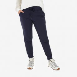 Spodnie turystyczne damskie Quechua NH500 Warm. Niebieskie spodnie sportowe QUECHUA, na zimę, xs, bez wzorów, z tkaniny, trekkingowe. Za 169.99 zł.