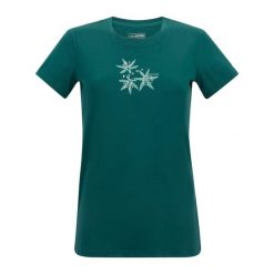 T-shirt Damski Kwiaty Fingal. Zielone t-shirty Regatta, bez wzorów, bez kołnierzyka, bez ramiączek. Za 76.99 zł.