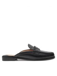 LAUREN RALPH LAUREN Klapki Wynnie Mule 802943791001 Czarny. Czarne klapki Lauren Ralph Lauren, bez wzorów, ze skóry, bez obcasa. Za 599.99 zł.