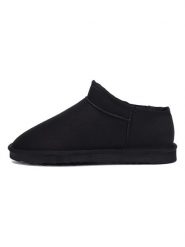 ISLAND BOOT Botki zimowe "Floella" w kolorze czarnym rozmiar: 38. Czarne botki Island Boot, na zimę, bez wzorów, z materiału, bez obcasa, bez zapięcia. Za 128.25 zł.