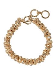 Otazu Pozłacana bransoletka z kryształami Swarovski rozmiar: onesize. Żółte bransoletki Otazu, z kryształem, pozłacane. Za 104.99 zł.