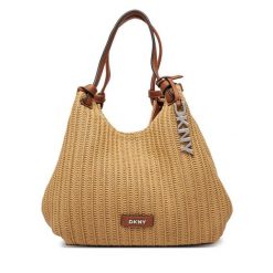 Torebka DKNY. Brązowe torebki klasyczne DKNY, bez wzorów, bez dodatków. Za 659.99 zł.