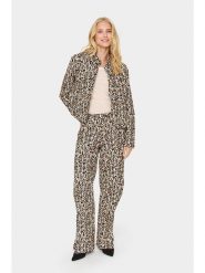 SAINT TROPEZ Kurtka koszulowa w kolorze beżowo-czarnym rozmiar: S. Brązowe kurtki Saint Tropez, s, bez wzorów, bez kaptura. Za 126.99 zł.