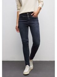 Street One Dżinsy - Slim fit - w kolorze granatowym rozmiar: W27/L30. Niebieskie jeansy Street One, l, z aplikacjami, z podwyższonym stanem. Za 174.84 zł.