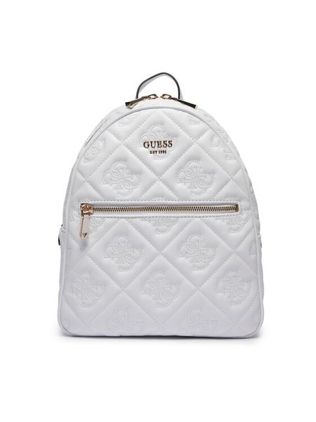 Guess Plecak HWQM93 18320 Biały. Białe plecaki Guess, z aplikacjami, ze skóry. Za 1,009.00 zł.