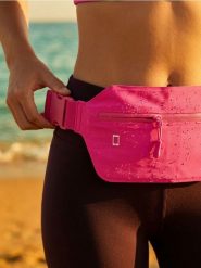 Saszetka na pas do biegania - różowy. Czerwone torby na ramię Sinsay, bez wzorów, sportowe, bez dodatków. Za 19.99 zł.