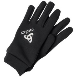 Rękawiczki zimowe multifunkcyjne dla dorosłych Odlo STRETCHFLEECE LINER E. Czarne rękawiczki Odlo, bez wzorów, sportowe. Za 139.99 zł.